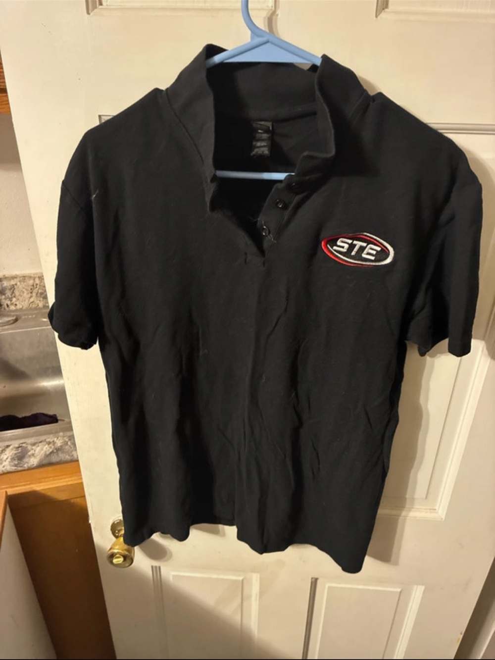 Gildan Black Polo with STE Patch